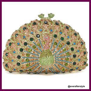 Sparkly Rhinestone Evening Clutch Elegant Wedding Party Formal Event Purse